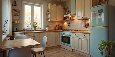 Зонирование на маленькой кухне: как разделить пространство с помощью мебели?