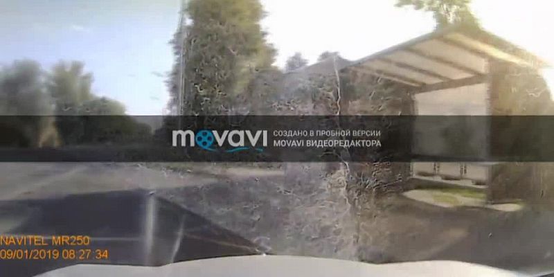 Авария с грузовиком попала на видео