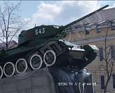 Фотофакт: в Орле красят танк в мемориальном сквере