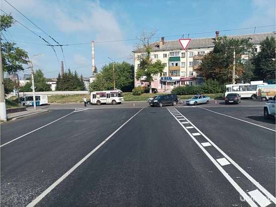 В Орле иномарка снесла мотоциклиста