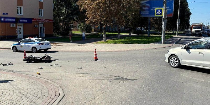 Вчера в Орле сбили мотоциклиста