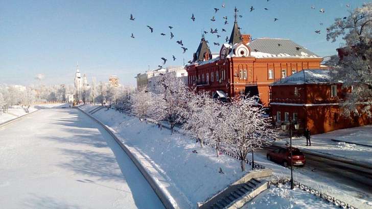 В понедельник в Орле будет морозно и снежно