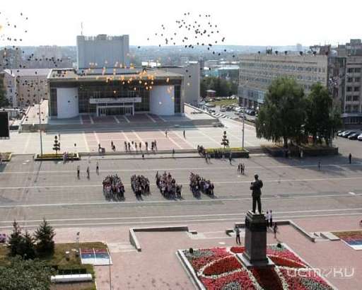 Сегодня прошел флеш-моб в память окончания Второй мировой войны 