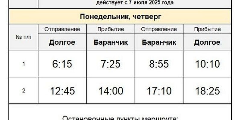 расписание автобус В Орловской области у двух автобусных маршрутов изменится расписание