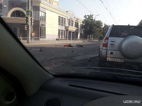 В Орле произошла авария с участием Опеля и мотоцикла