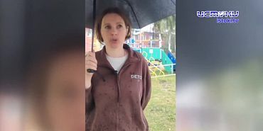 Житель Колпны Сергей Латышев прислал нам видео с участием молодой мамы