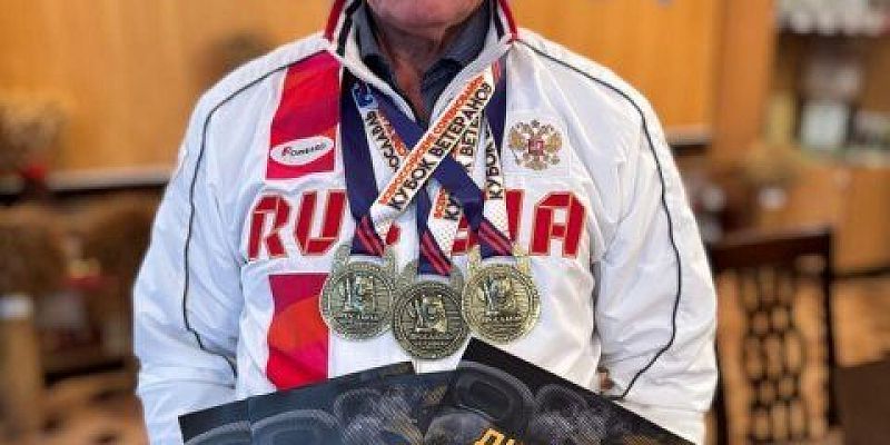 Орловский спортсмен Николай Варламов завоевал три золотые медали на «Кубке ветеранов»