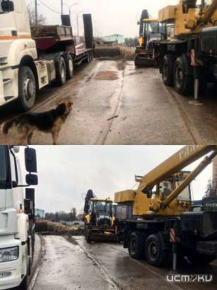 Новый подрядчик начал завозить технику на Красный мост в Орле