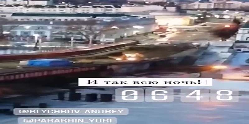 ВИДЕО: орловчане, живущие рядом с Красным мостом, не спят из-за ночного ремонта