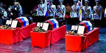 В Орле простились с росгвардейцами, погибшими в результате диверсии