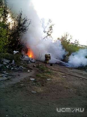 Горящий мусор напугал орловчан