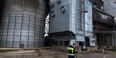В Орловской области произошел пожар на элеваторе 