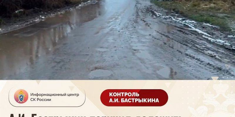Дело о разбитой дороге в орловской деревне дошло до Бастрыкина