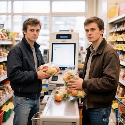 Полиция Орла задержала двоих мужчин, похитивших продукты из магазина на 5600 рублей через терминал самообслуживания
