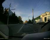 «Паровозик» из семи машин собрался накануне на ул. Московской в Орле