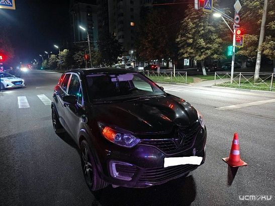 В Орле кроссовер сбил пешехода, который переходил дорогу на «красный»