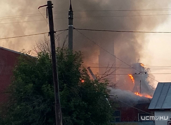 Накануне в Орле горело здание бывшего хлебозавода
