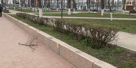 Заниматься демонтированным заборчиком из сквера Танкистов желающих нет