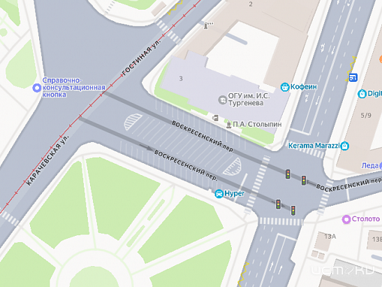 В Орле ограничено движение транспорта по переулку Воскресенскому