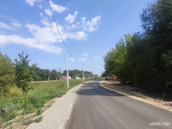 В деревне Становое Орловского округа отремонтировали дорогу