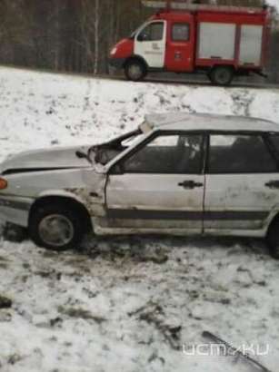 В Покровском районе «ВАЗ» вылетел в кювет