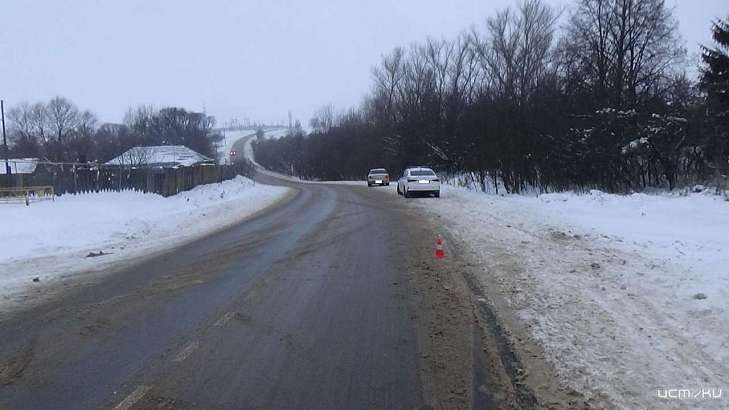 Под Орлом «Киа Спектра» сбила пешехода, переходившего дорогу в неположенном месте