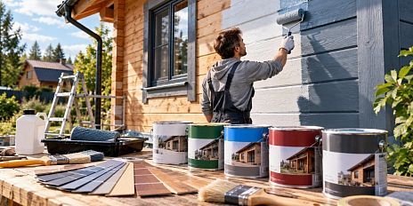 Укрывная краска для дерева на улице — рейтинг 5 фасадных составов