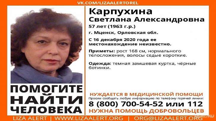 Нуждается в помощи медиков: волонтеры продолжают разыскивать амчанку