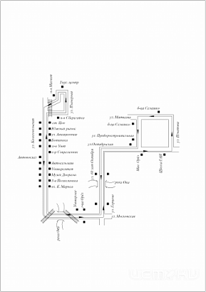 СХЕМА маршрута № 57