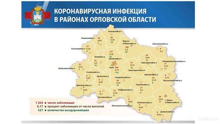 Борьбу с коронавирусом в Орловской области разложили по карточкам