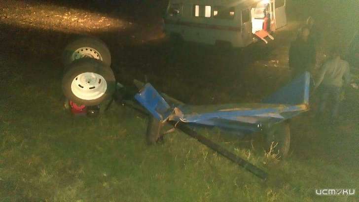 На Орловщине не смогли разъехаться автомобиль и мотокультиватор