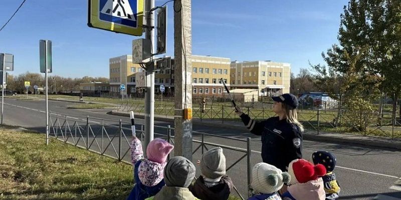 В Орле дошкольники отметили День рождения пешеходного перехода — вместе с полицейскими и ЮПИДовцами они прошли учебную экскурсию