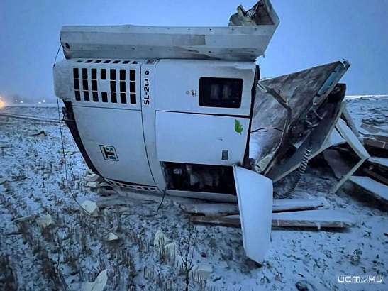 В Орловской области разбился водитель большегруза