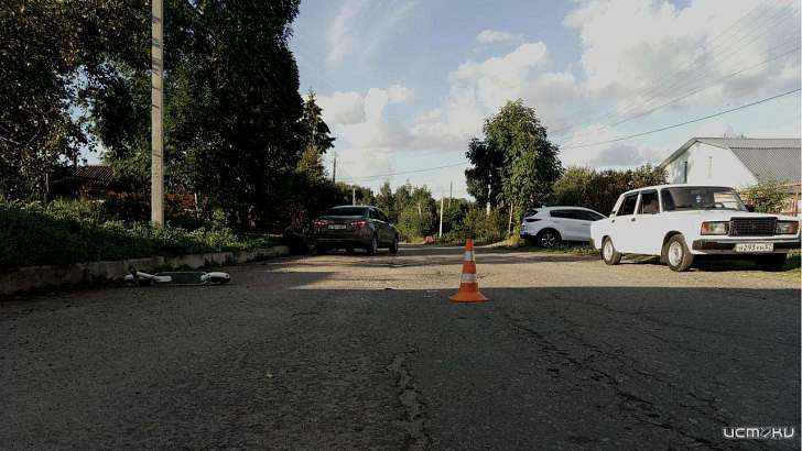 В Орловской области автомобилистка сбила ребенка на электросамокате