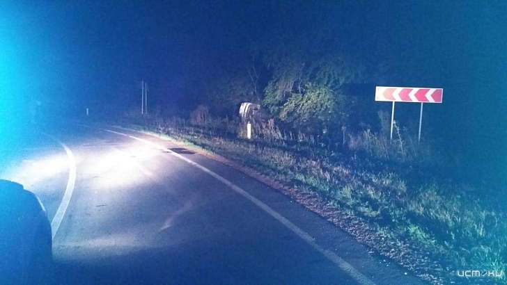 На Орловщине пьяный водитель слетел с трассы и врезался в дерево