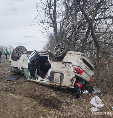 Под Орлом в кювет улетел "Рено Меган"
