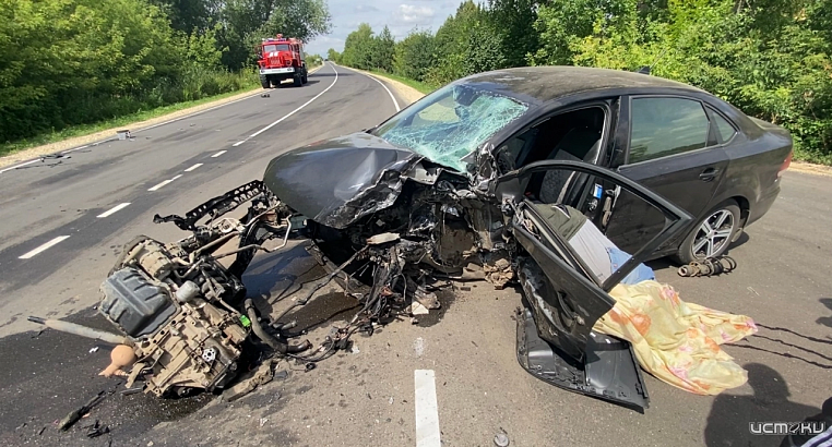 Под Орлом в лобовом столкновении с КамАЗом погиб водитель иномарки