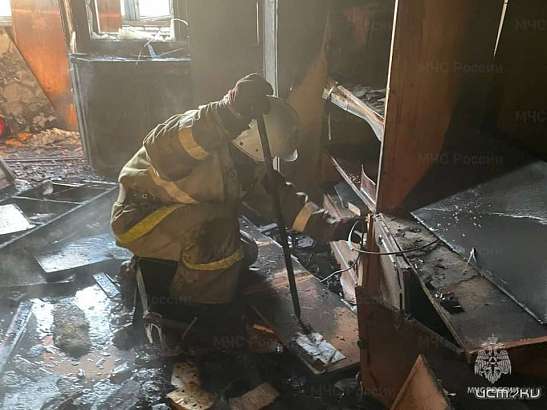 Семь человек спасены при пожаре во Мценске