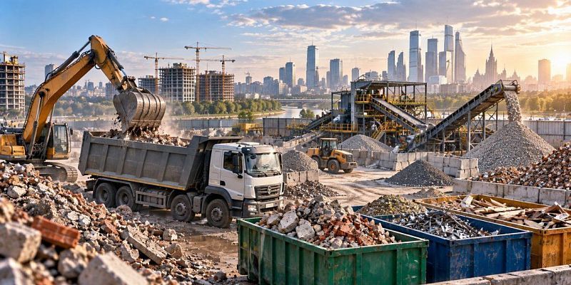 Проблемы экологии и утилизации строительного мусора в Москве