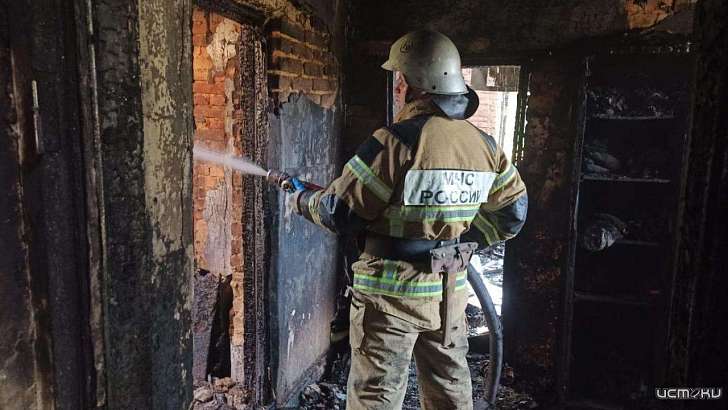 Четырехлетний малыш пострадал при пожаре в частном доме под Мценском