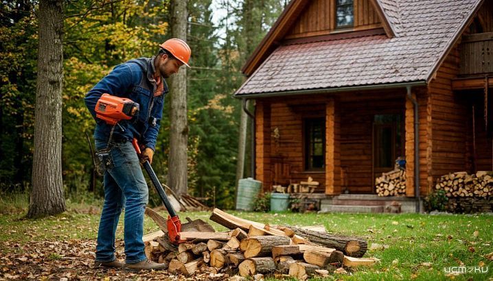 Как выбрать оборудование для загородного дома: гидравлический дровокол vs фанкойл