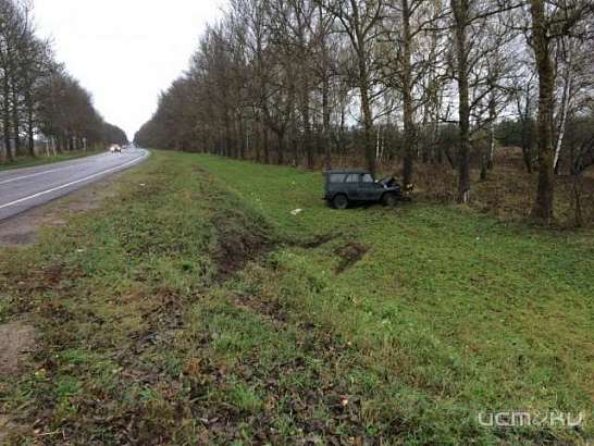 В Орловской области УАЗ съехал с дороги и врезался в дерево В Орловской области УАЗ съехал с дороги и врезался в дерево