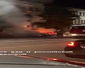 Видео: возле торговых рядов в Орле полыхала легковушка