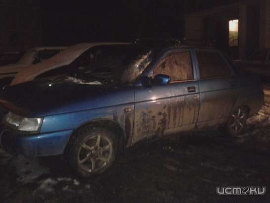 Сегодня ночью во Мценске горел автомобиль