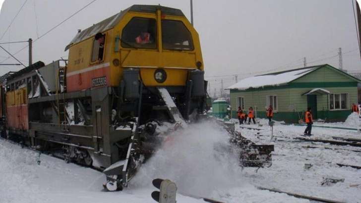 Более 1,3 тыс км путей очищено от снега в Орловско-Курском регионе МЖД