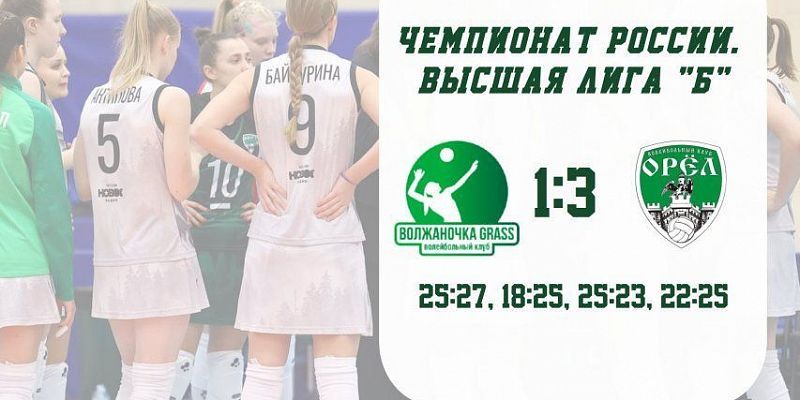Орловские волейболистки одержали 3 победы в 3 играх полуфинала Высшей лиги Б
