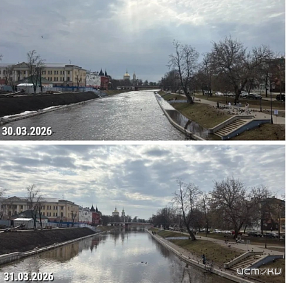 Уровень воды в орловских водоемах начал постепенно снижаться
