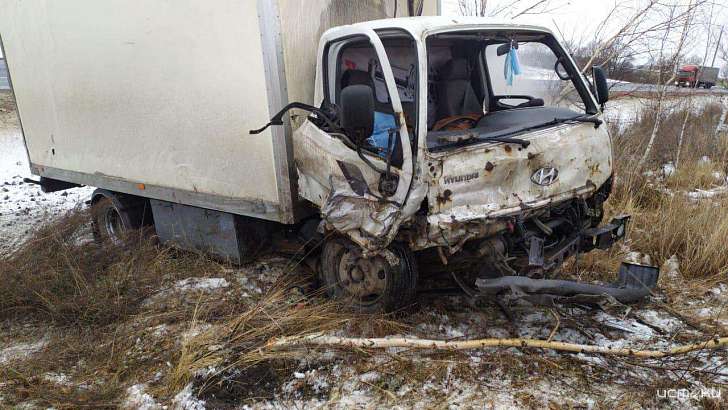 На орловской трассе водитель «Мицубиси» вылетел в лоб встречному грузовику