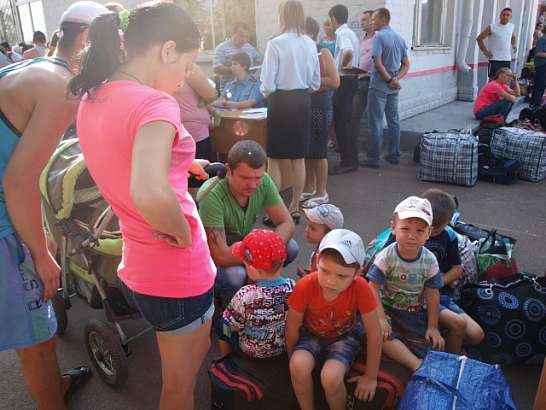 В Орел прибыли 284 беженца из Украины