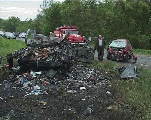 Ужасная авария по трассе Орел — Брянск